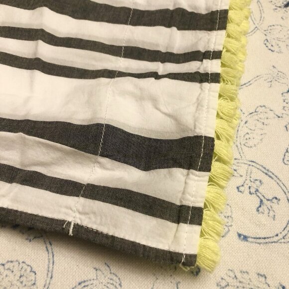 Cat & Jack Size L 10/12 Cotton Swimsuit Coverup Striped Fringe Pullover - Picture 12 of 14